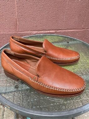H.S Trask Brown Leather Loafers Size 10.5